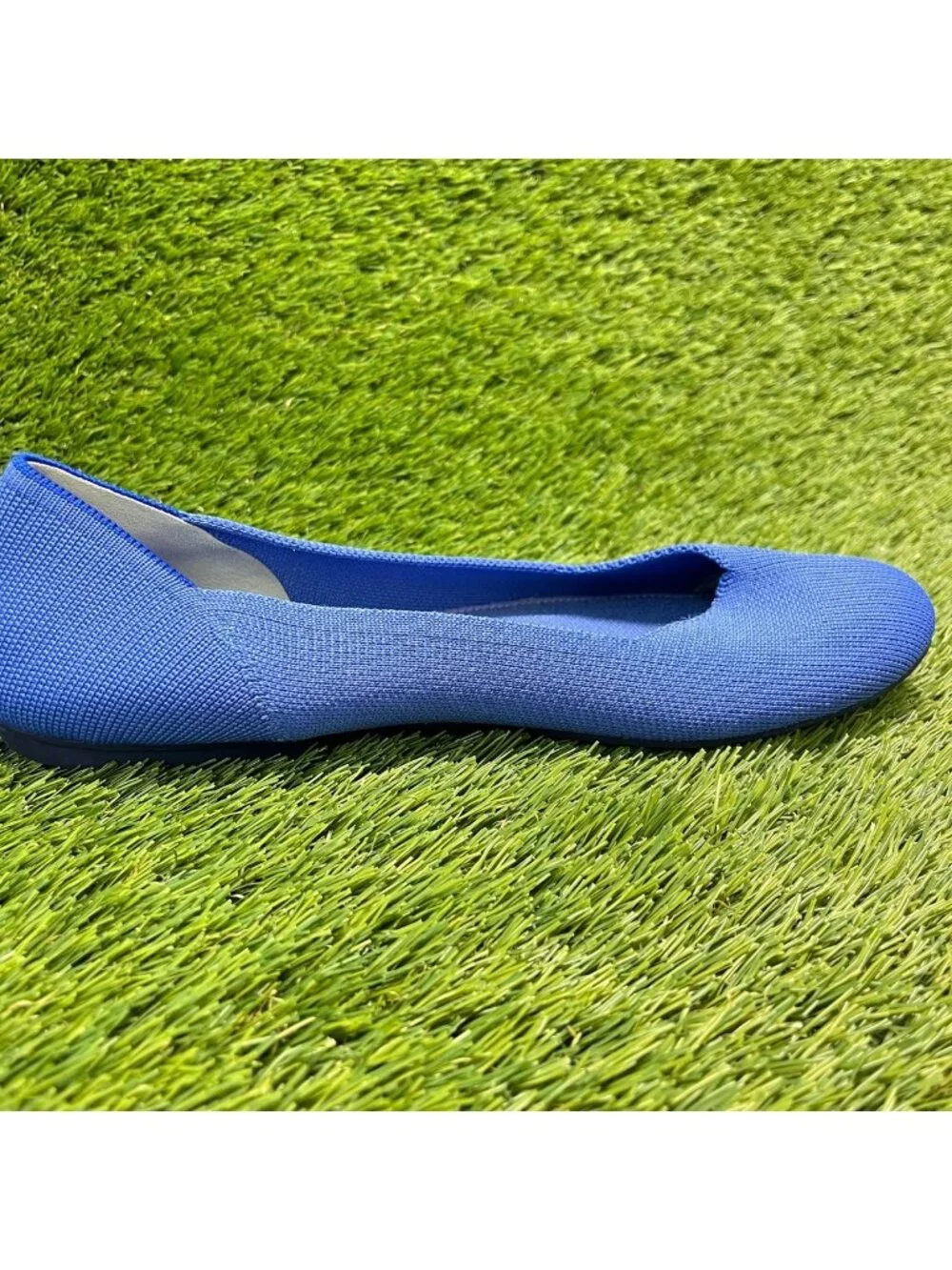 Rothy's The Flat Womens Size 10 Blue Casual Classic Slip-On Ballet Flats Shoes